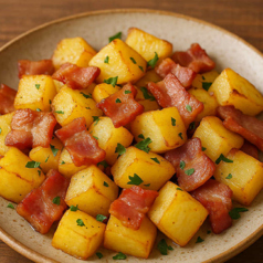 ポテト&ベーコンスパイス炒め