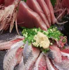 カツオとイワシ刺