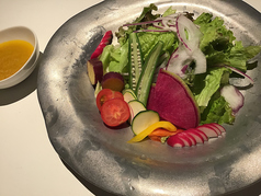 10種の野菜サラダ自家製ドレッシング