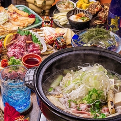 あぐー豚の葱しゃぶ鍋と沖縄料理 ぶった 国際通りの写真