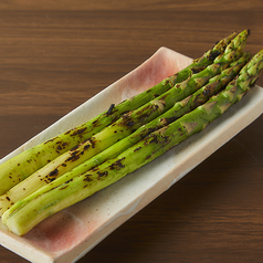 アスパラ炭火焼き