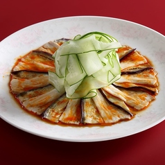 豚肉と茄子の雲白肉　甘辛胡麻醤