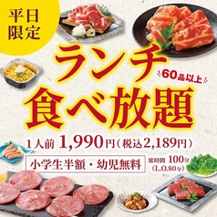 【平日限定】静岡店限定　ランチ食べ放題（1人前）