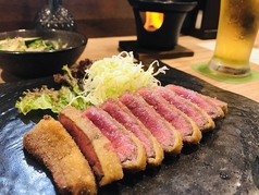 県内産牛肉を使用した牛カツ