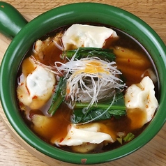 【土鍋スープ】麻辣スープ水餃子(Spicy and hot pot) 水餃子6個入