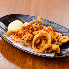 スパイシーやわらかイカの唐揚げ