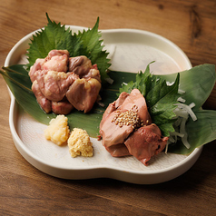 地鶏肝刺し2種盛り