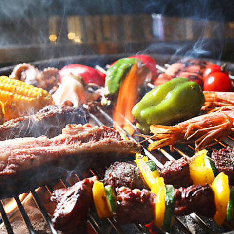 【栄駅より徒歩2分★】おしゃキャンBBQ！！★栄で炭火BBQをたのしもう！！★