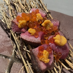 厚切り牛タン　うにといくら