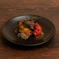 砂肝とチェリートマトのコンフィ
