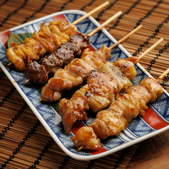 炭火焼き鳥５本盛り合わせ