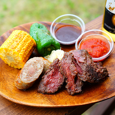 ビールと一緒がオススメの牛ハラミのBBQプレート★