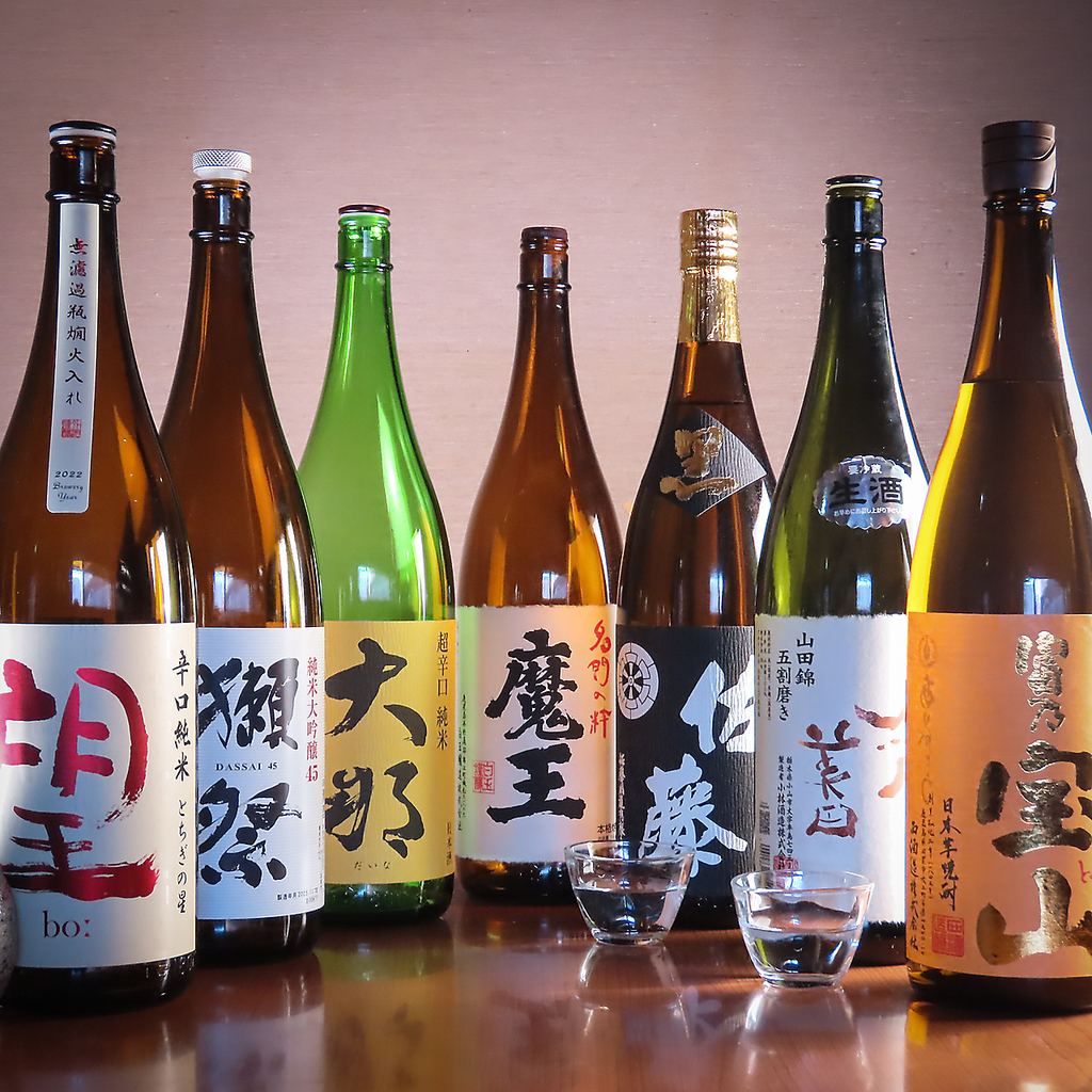 厳選した焼酎や日本酒をご提供しております。当店こだわりの料理との組み合わせもお楽しみください♪