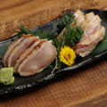 料理メニュー写真&nbsp;地鶏たたき2種盛り