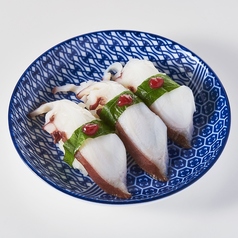 生タコ梅たたき寿司 (3貫)