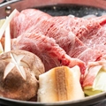 料理メニュー写真 産直宮崎牛のすき焼き鍋