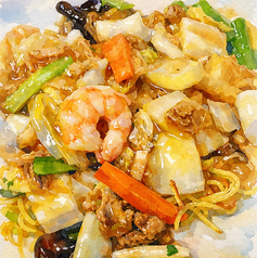 魚介たっぷりあんかけ焼きそば