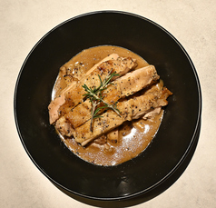 濃厚ポルチーニソースチキンのロースト