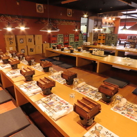 広々した店内で快適に宴会を