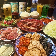 キンキン麦酒とプリッと小腸 近江牛畜産 あさひ 山科店のコース写真