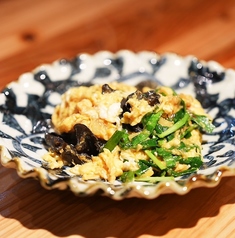 きくらげふわふわ卵炒め