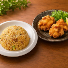 叉焼チャーハン+唐揚げ(3個)