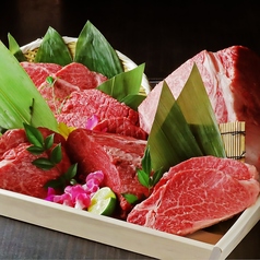 三大和牛食べ比べ 個室焼肉 つなぐ なんばオリエンタルホテル店のコース写真