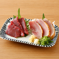 料理メニュー写真&nbsp;肉刺し2種盛(鶏・馬)