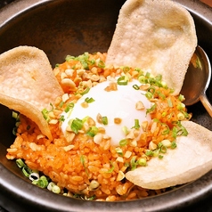 ガパオ風石焼チャンジャ―飯