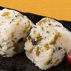 高菜飯のにぎり2個