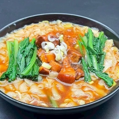 豚角煮刀削麺