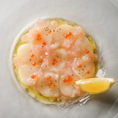 帆立とイクラの海の幸カルパッチョ