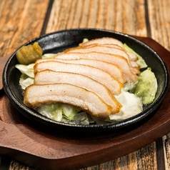 豚トロ鉄板焼き