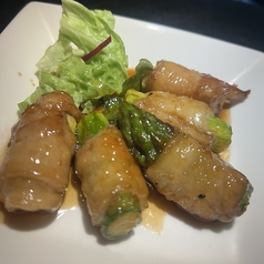 アスパラと豚肉の甘辛巻き