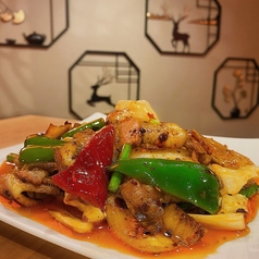 【丼物】　回鍋肉丼　＋スープ