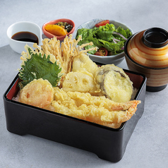 海鮮と旬野菜の天重/新登場！大きなソースかつ重