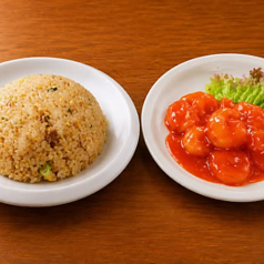 叉焼チャーハン+エビチリ