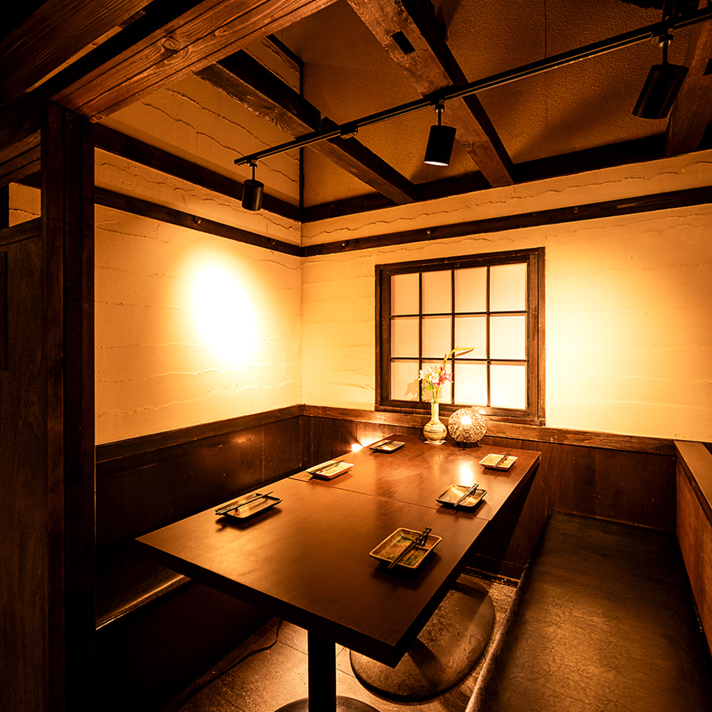 個室完備♪デートや合コンなどに最適の個室席です♪幹事様無料クーポン実施中♪