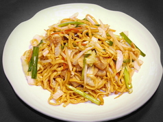 豚肉のカキ油ソース焼きそば