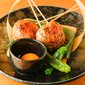 料理メニュー写真 自家製軟骨つくねの炙り焼き