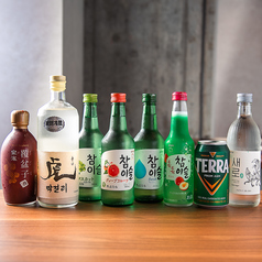 魅力あふれる韓国酒で本場の味わいが楽しめます。