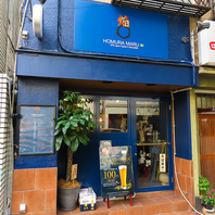 【青を基調としたオシャレなお店◎駅チカで嬉しい♪】