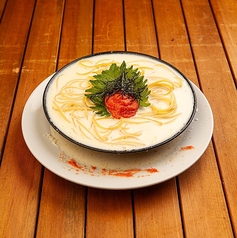 明太子と大葉の和風クリームソース