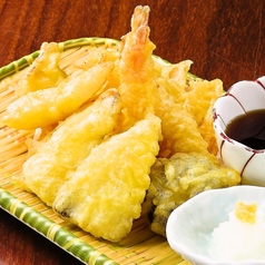 キノコと海鮮の天ぷら盛り合わせ