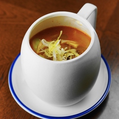 ポルチーニ茸スープのマグカップ担々麺