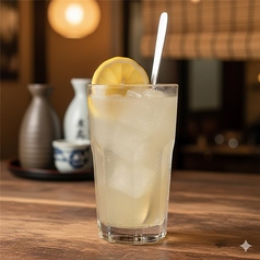 こだわり酒場の塩生レモンサワー(Salted lemon sour in a specialty bar)