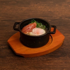 明太子と半熟卵のアヒージョ