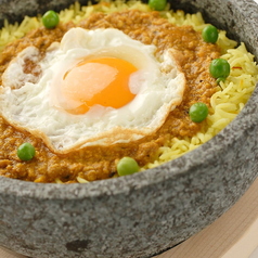 石焼きキーマカレー　アツアツに注意！
