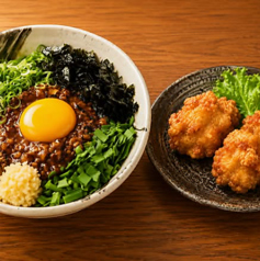 台湾まぜそば+唐揚げ(3個)