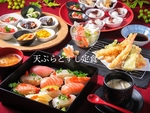 ランチ！天ぷらとすし定食1580円(税込)！驚きの安さとボリュームにびっくり！！ 